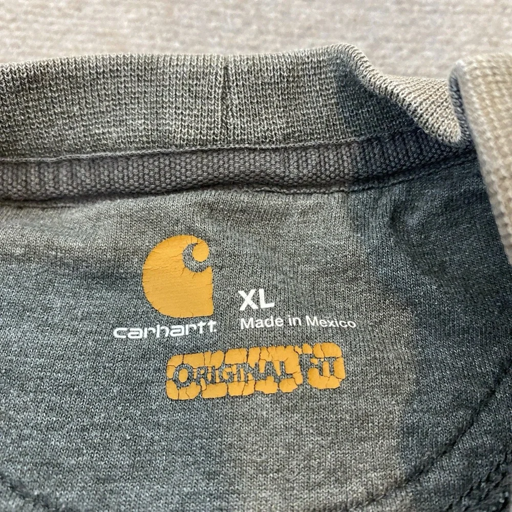 Vtg Carhartt Mens Size XL Crazy Faded Gray‎ Sweatshirt K124 Grunge Streetwear